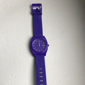 Nixon Time Teller Purple Watch
